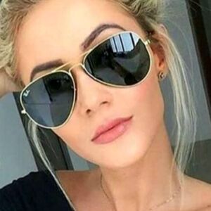 LIKE NEW Ray-Ban Aviator Green Lens RB3025 Men /Women Sunglasses